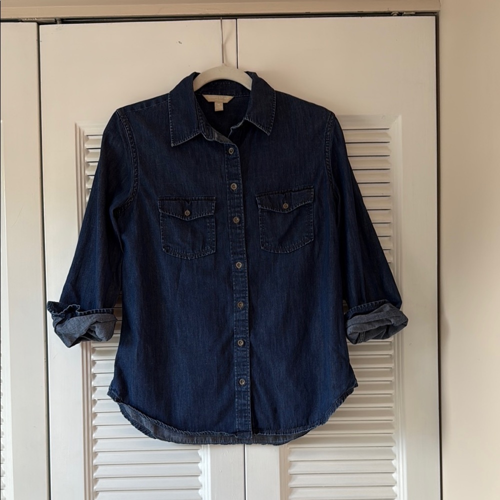 Banana Republic Dark Blue Button Down Shirt